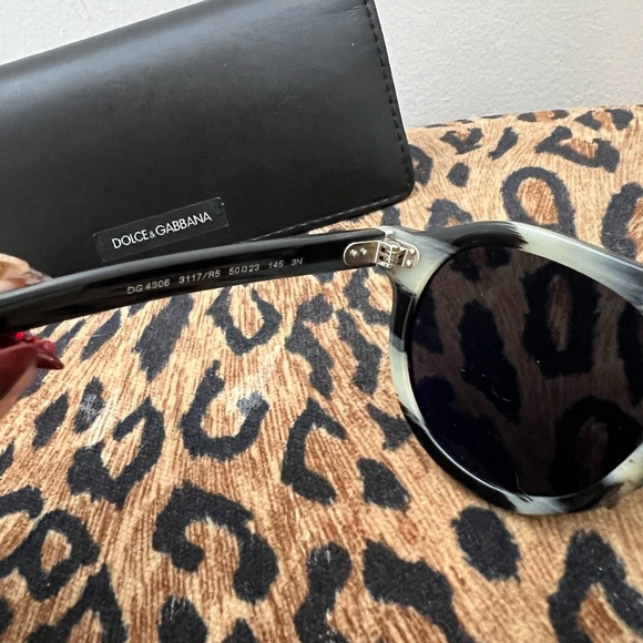 Dolce & Gabbana Black Aviator Sunglasses - Picture 6 of 6